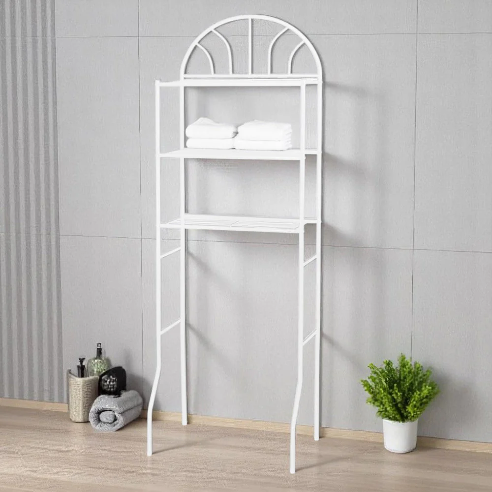 Organizador Para Baño De Metal Blanco