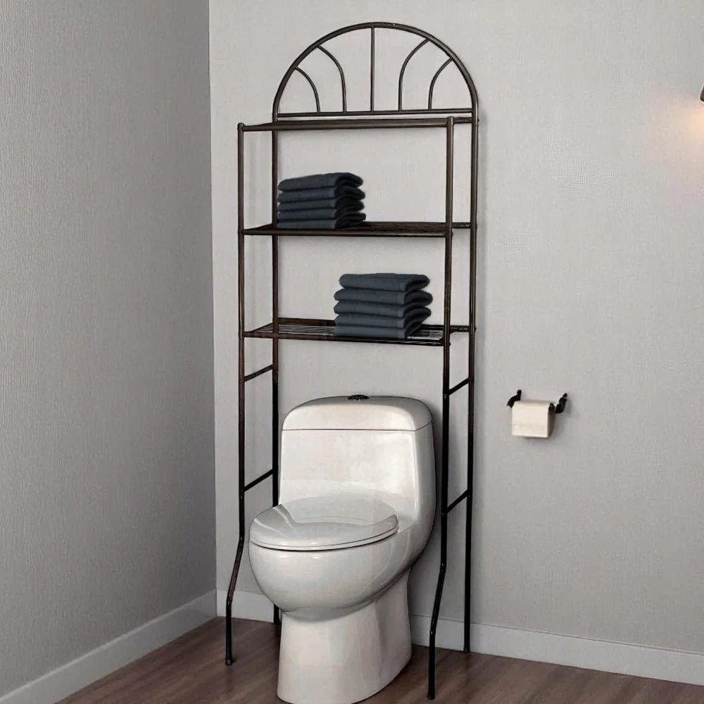 Organizador Para Baño De Metal Negro