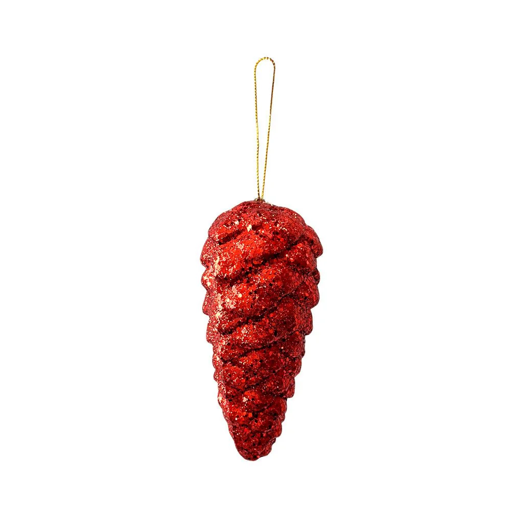 Ornamento Navidad Piña 13 Cm Rojo - Image 3