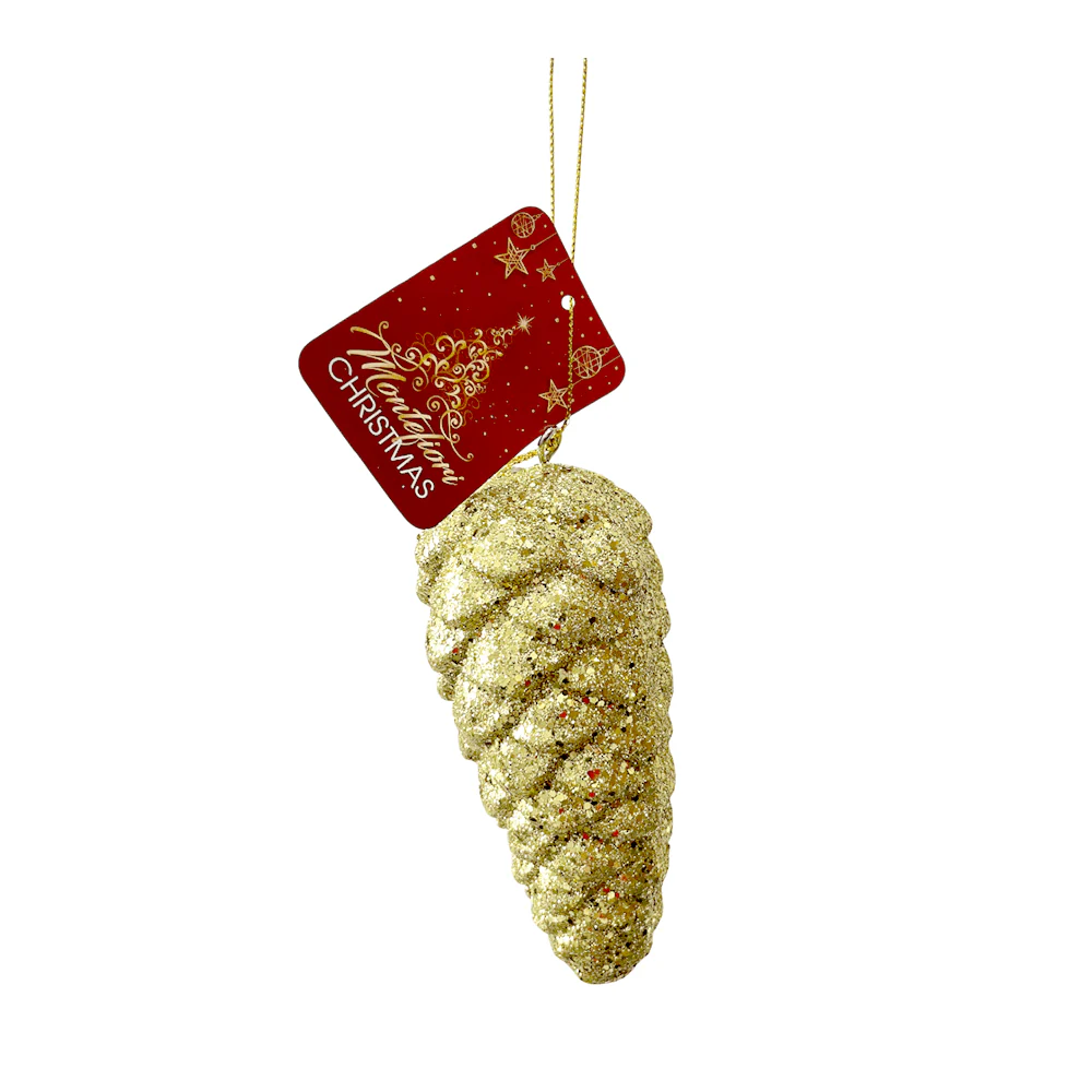 Ornamento Navideña Piña 13 Cm Dorado - Image 2