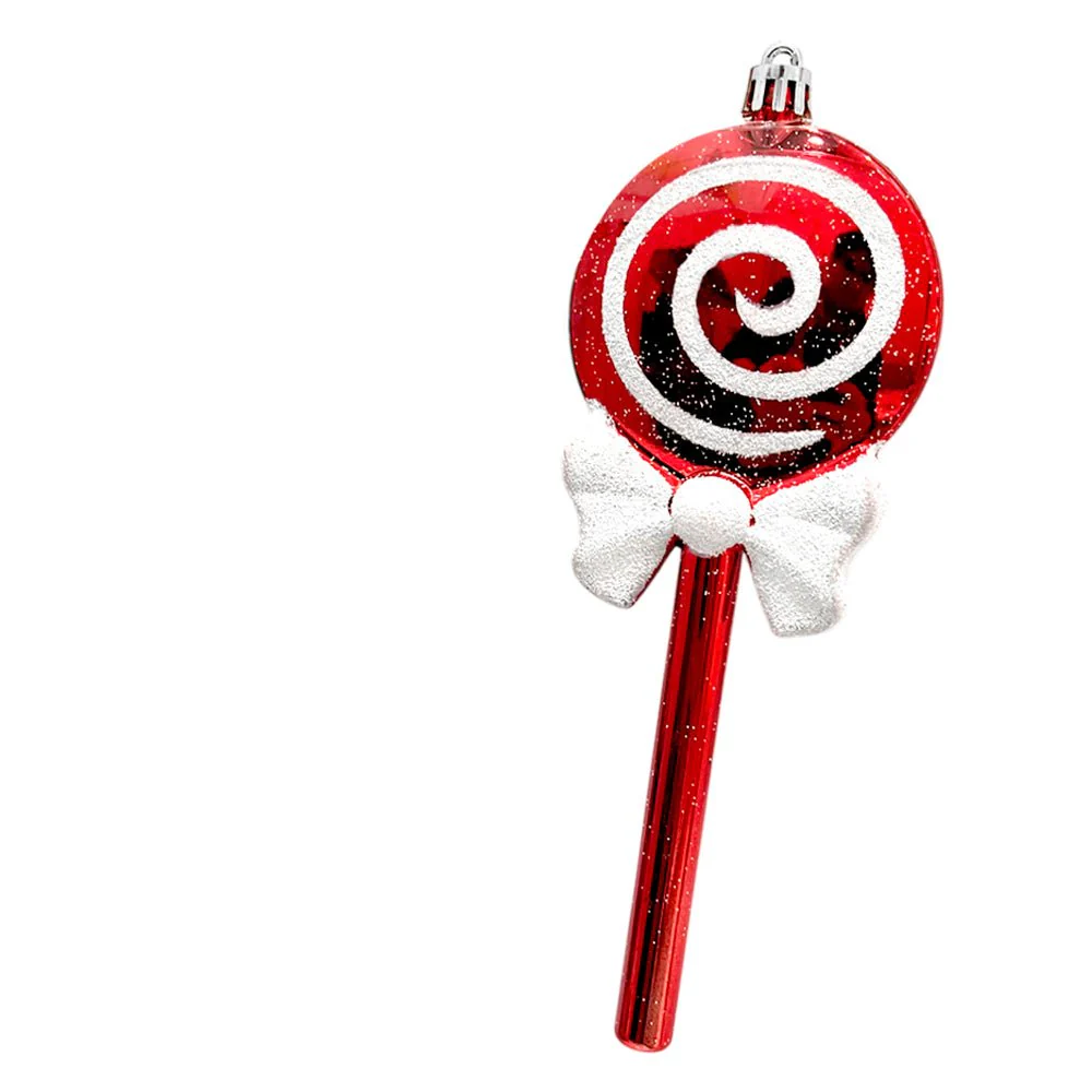 Ornamento Navideño Caramelo / Miro Christmas / 18 cm Set 2 Piezas Rojo y Blanco - Image 2