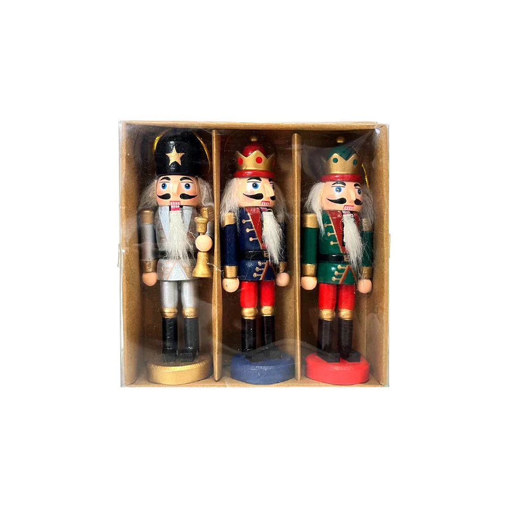Ornamento Navideño Cascanueces / 3 Piezas / Christmas Elegance