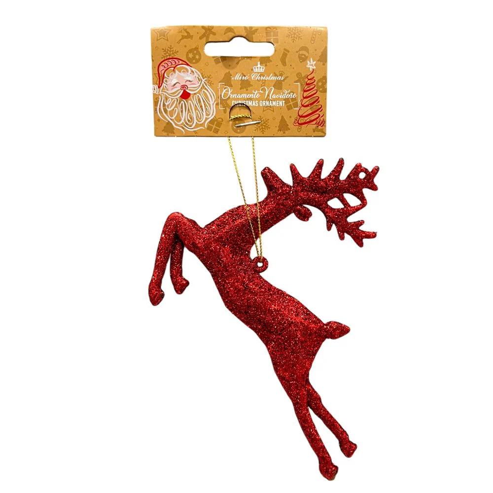 Ornamento Navideño Reno / Miro Christmas / 13x15 cm Rojo - Image 2