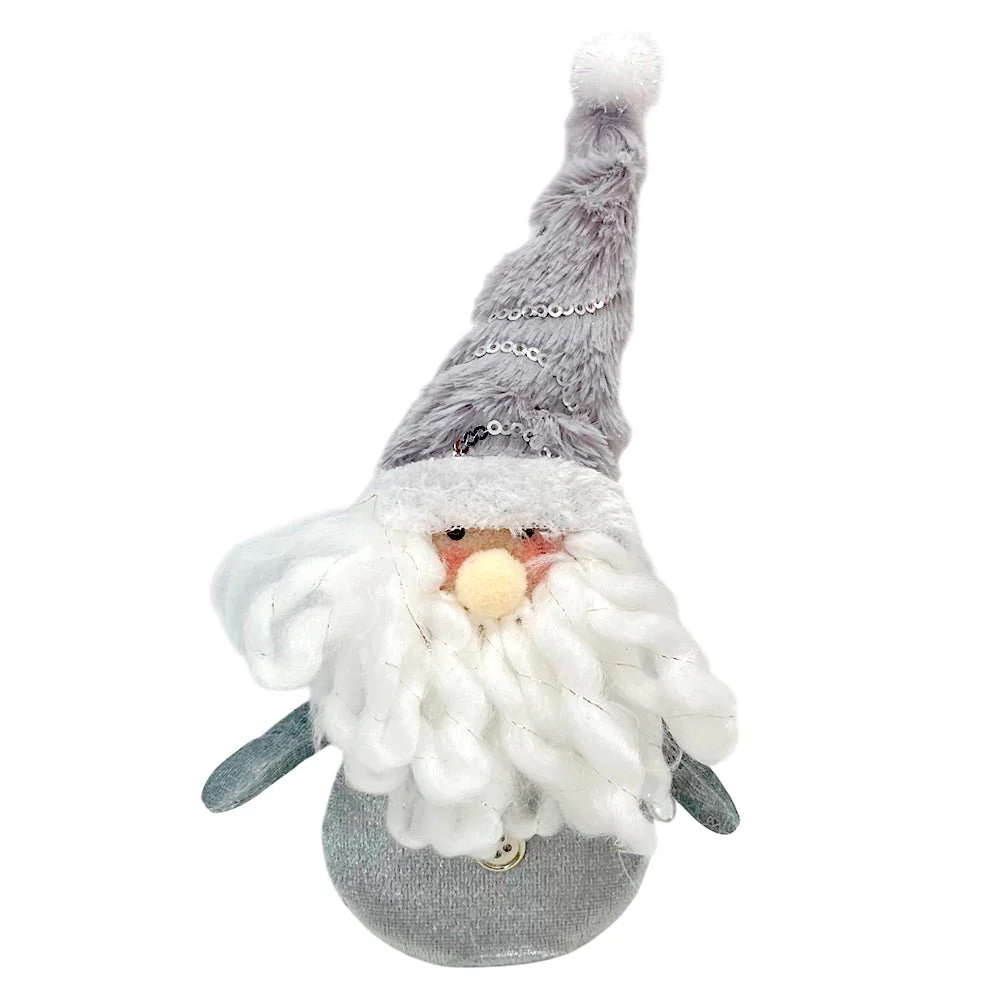 Ornamento Navideño Santa con Muñeco de Nieve / 20 cm / Miró Christmas