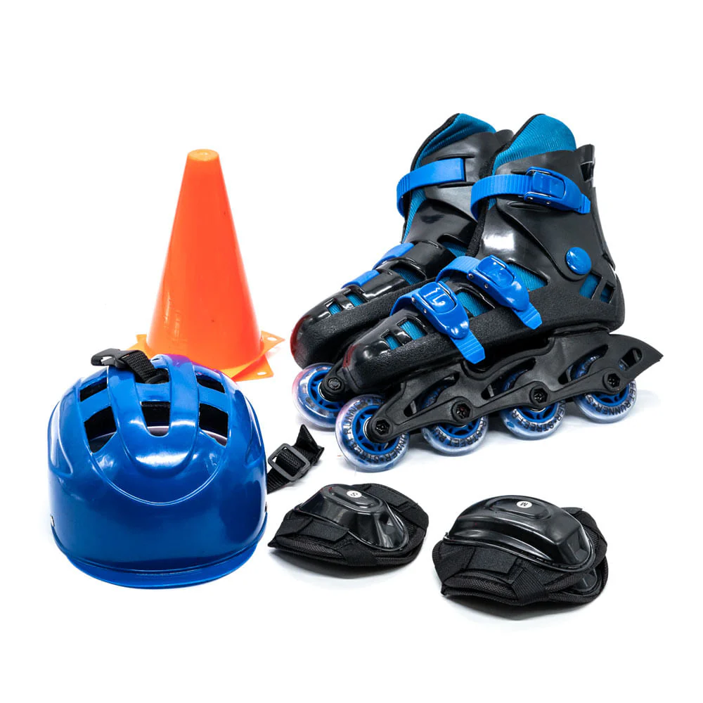 Patines en Linea Cuatro Ruedas Con Accesorios Talla 38 - Surtido
