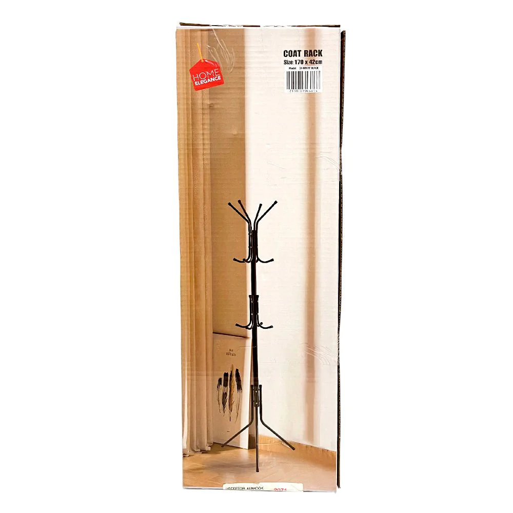 Perchero de Metal 170x42 cm Negro / Home Elegance - Image 3