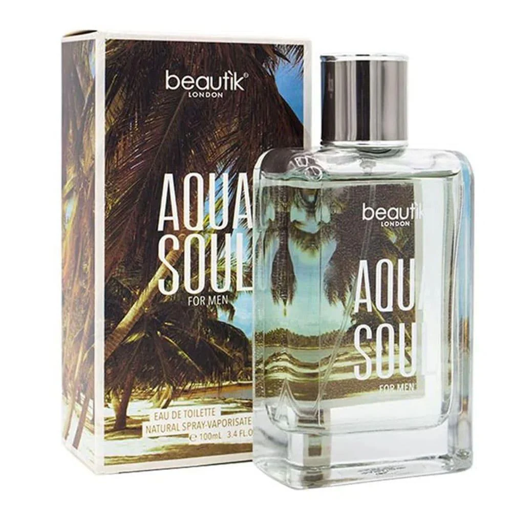 Perfume Beautik London Aqua Soul Para Caballero 100 ml