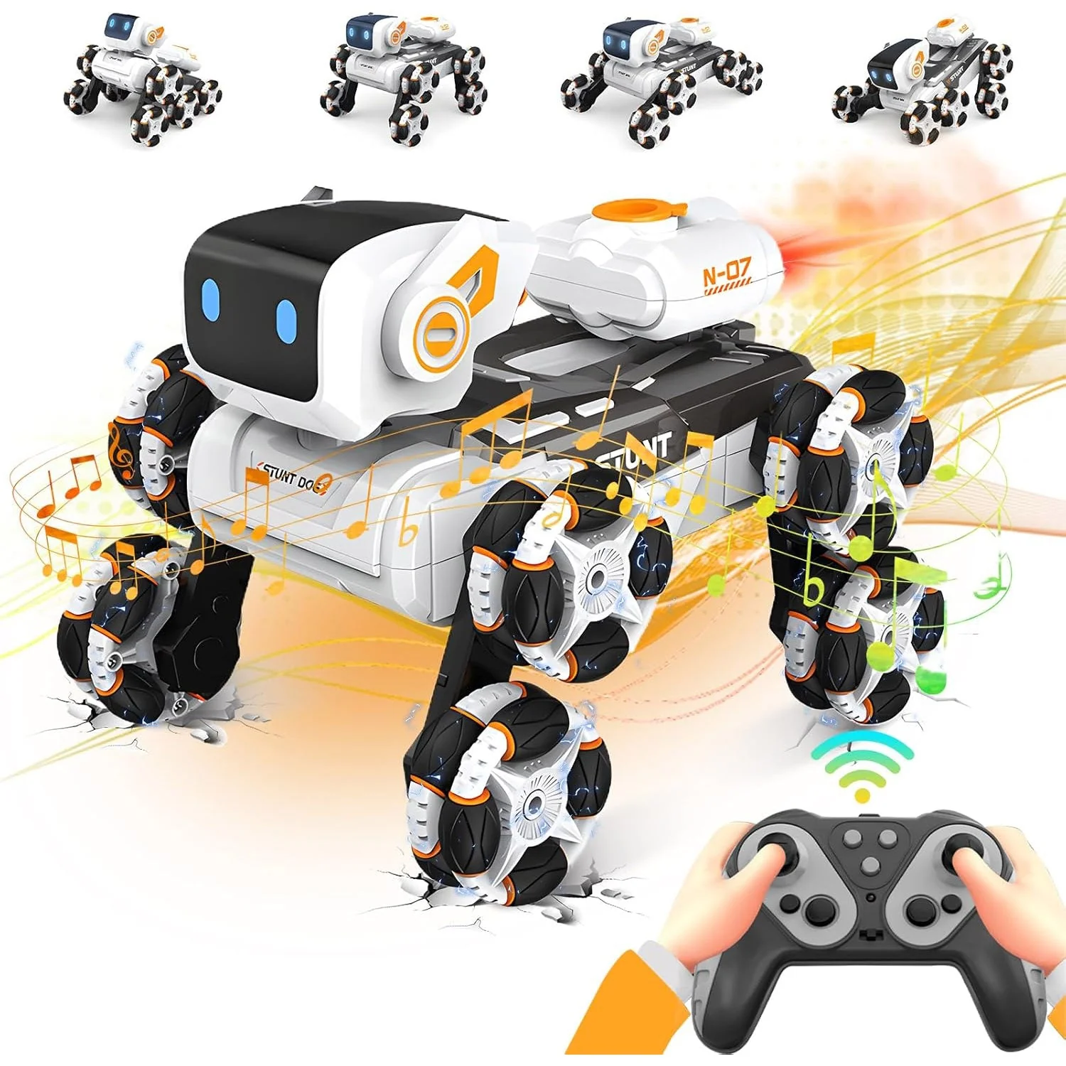 Perro Robot c/ R/C Luz y Música – 2 Colores / Kinghongda - Image 3