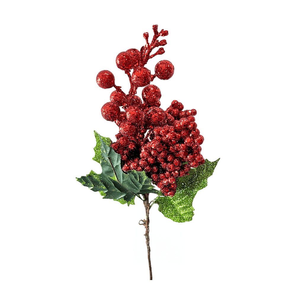 Pick Navideño Flor 20 Cm Red - Image 2