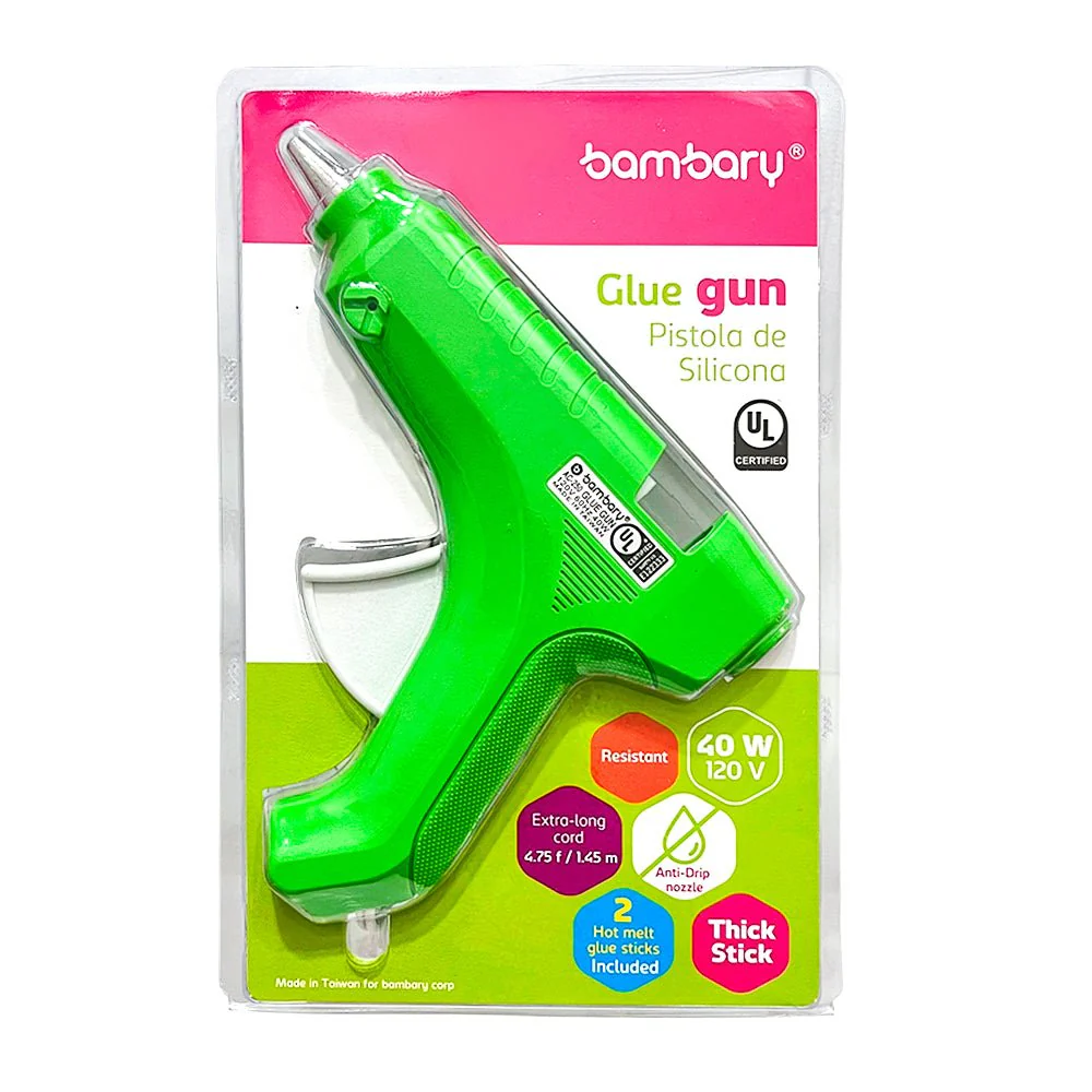 Pistola de Silicona Grande Bambary / 40W - 120V - Surtida