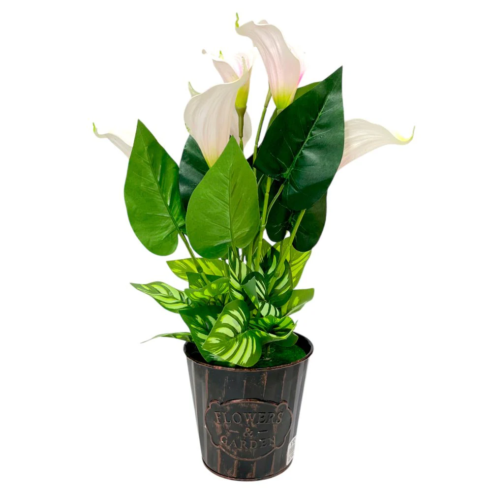 Planta Decorativa Con Flores en Pote / Surtido / Home Elegance / 18" - Image 2