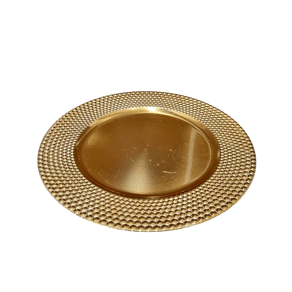 Plato Decorativo 30 Cm Dorado Montefiori Christmas - Image 3