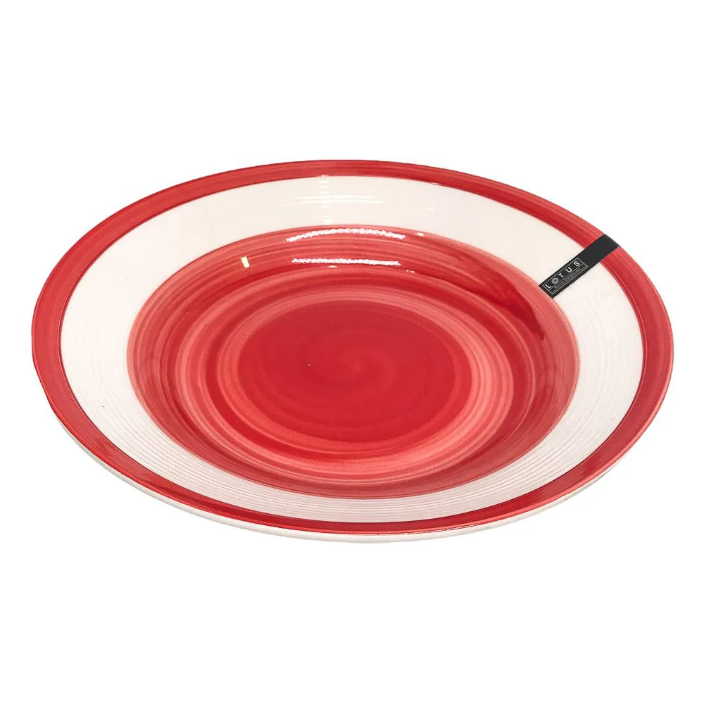 Plato Hondo Lotus de Vidrio 23 cm