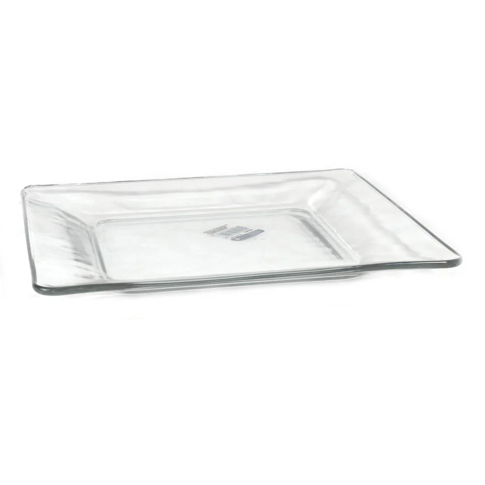 Plato Libbey De Vidrio Cuadrado