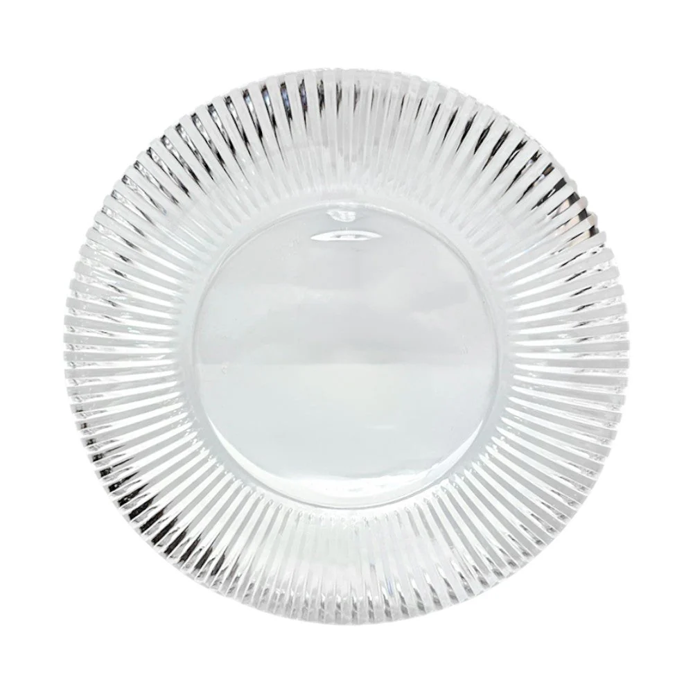 Plato Llano Acrílico Home Elegance de 10" / Clear - Image 2