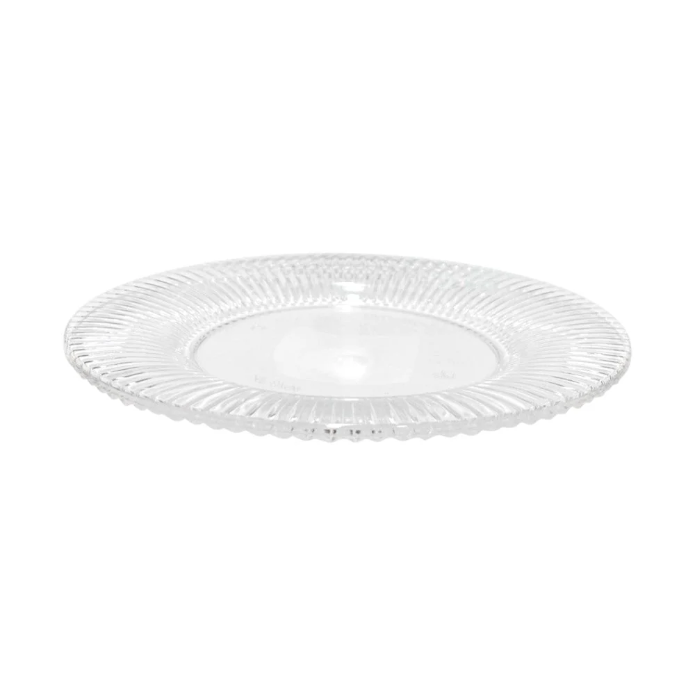 Plato Llano Acrílico Home Elegance de 10" / Clear - Image 3