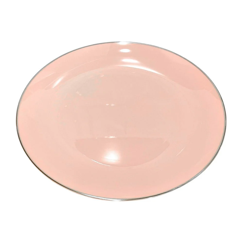 Plato Llano / Elegance Party / 10.25" / Blush & Silver / 10 Piezas - Image 5