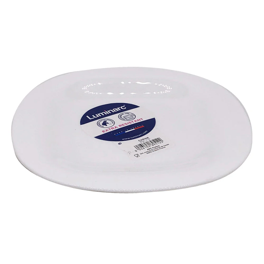 Plato Llano Luminarc de Vidrio 19 cm