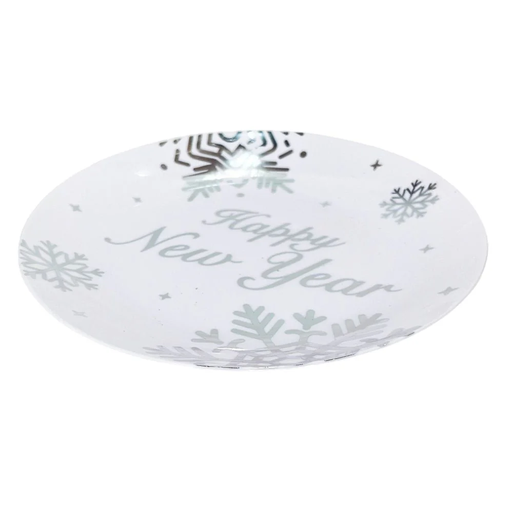 Plato Llano Navideño 7.5” – Set de 6 Piezas / Christmas Elegance
