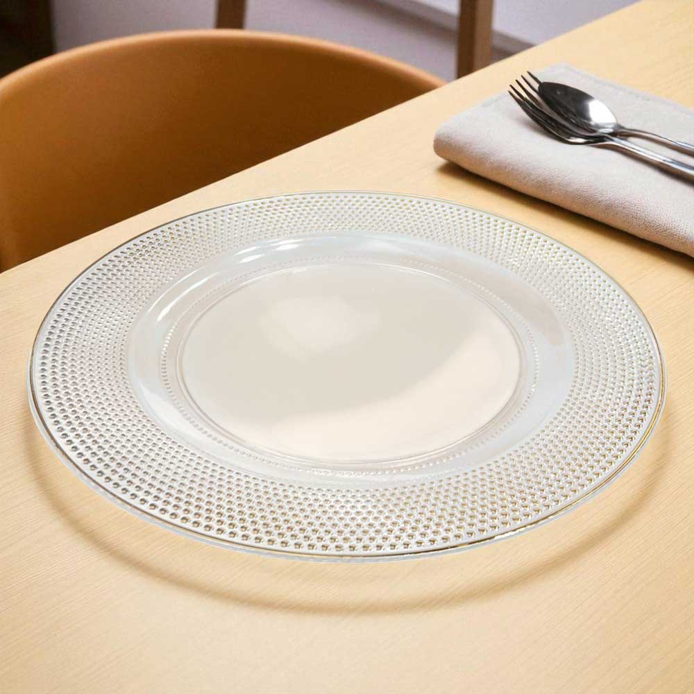 Plato Llano Plástico Koopman / 33 cm / Transparente / Surtido - Image 3