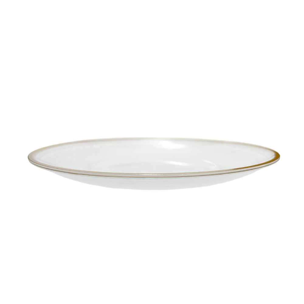 Plato LLano Reutilizable de 7" Home Elegance / 10 Piezas / Borde Dorado - Image 6