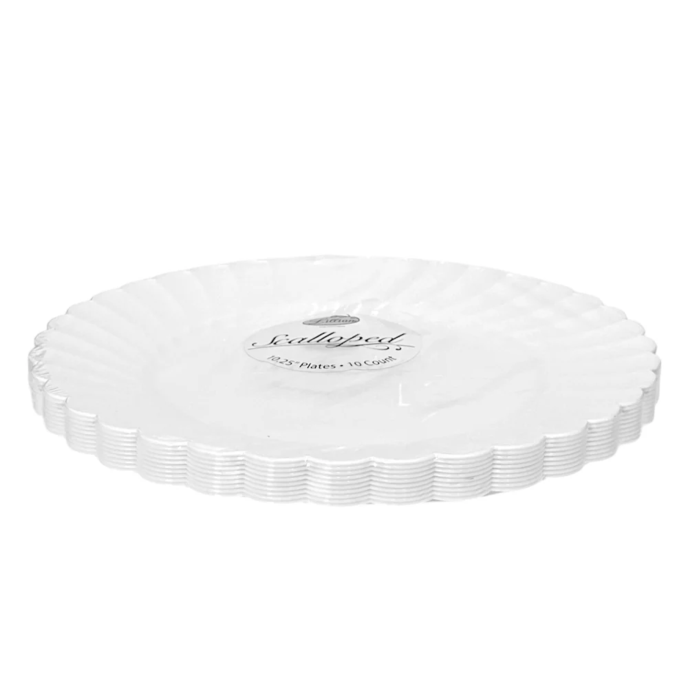 Platos Llanos 10.2" Lillian / Plástico / Set 10 Piezas / Blanco - Image 6