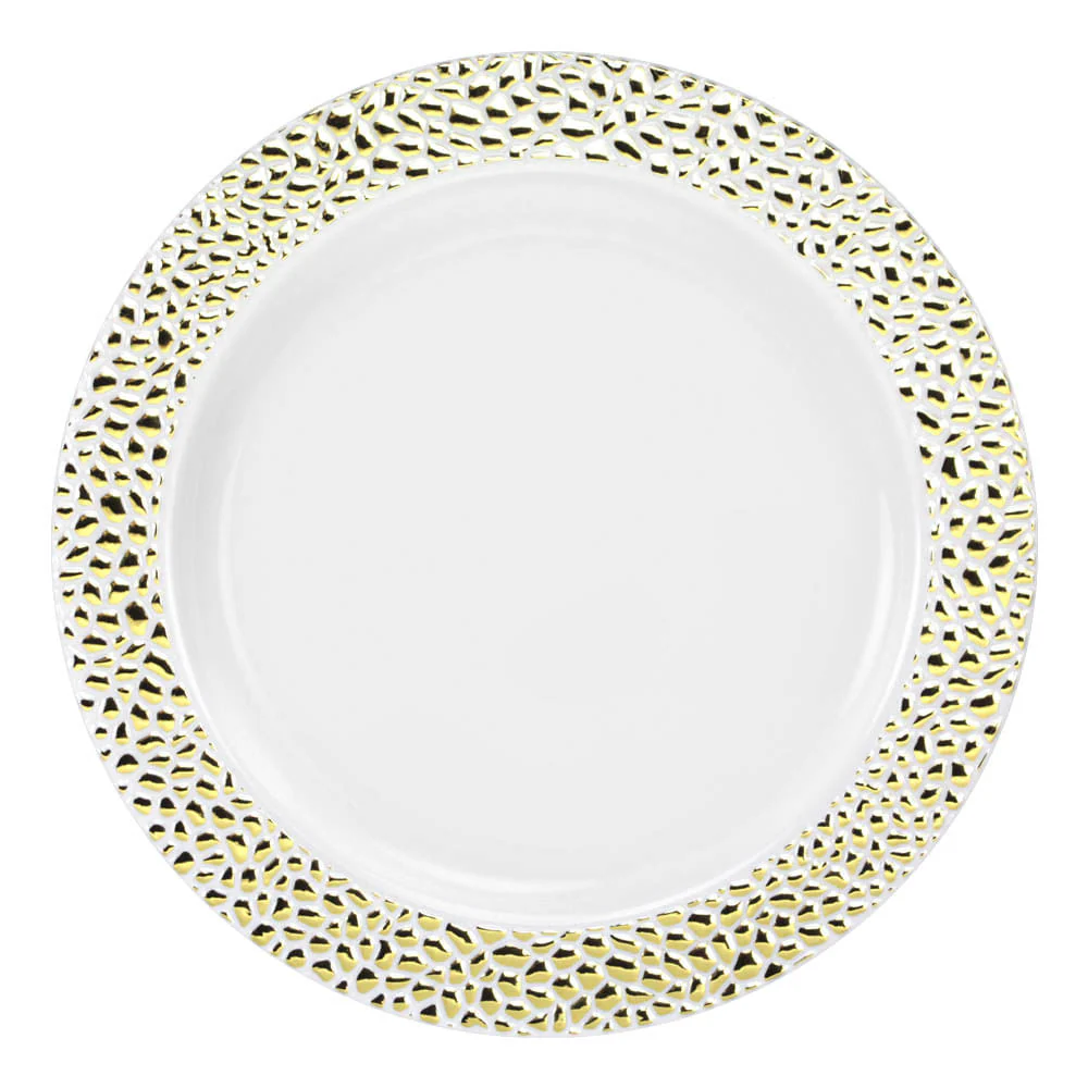 Platos Llanos Desechables Lillian 7" Plástico de 10 Piezas