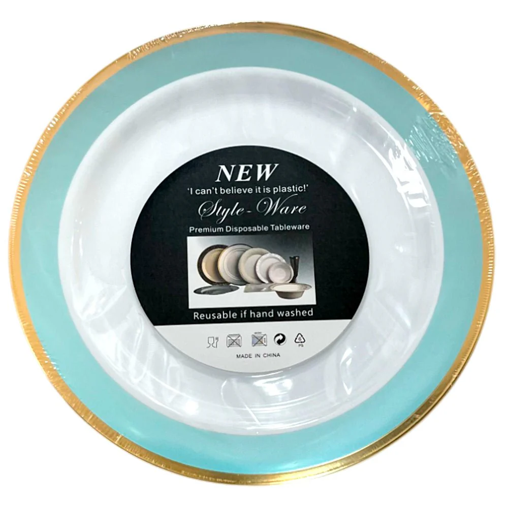Platos Plástico de 10" Home Elegance / 10 Piezas / Celeste - Image 4