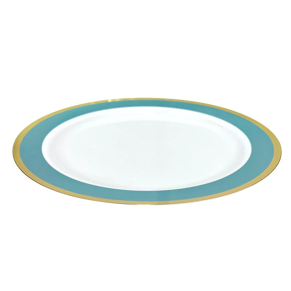 Platos Plástico de 7" Home Elegance / 10 Piezas / Celeste