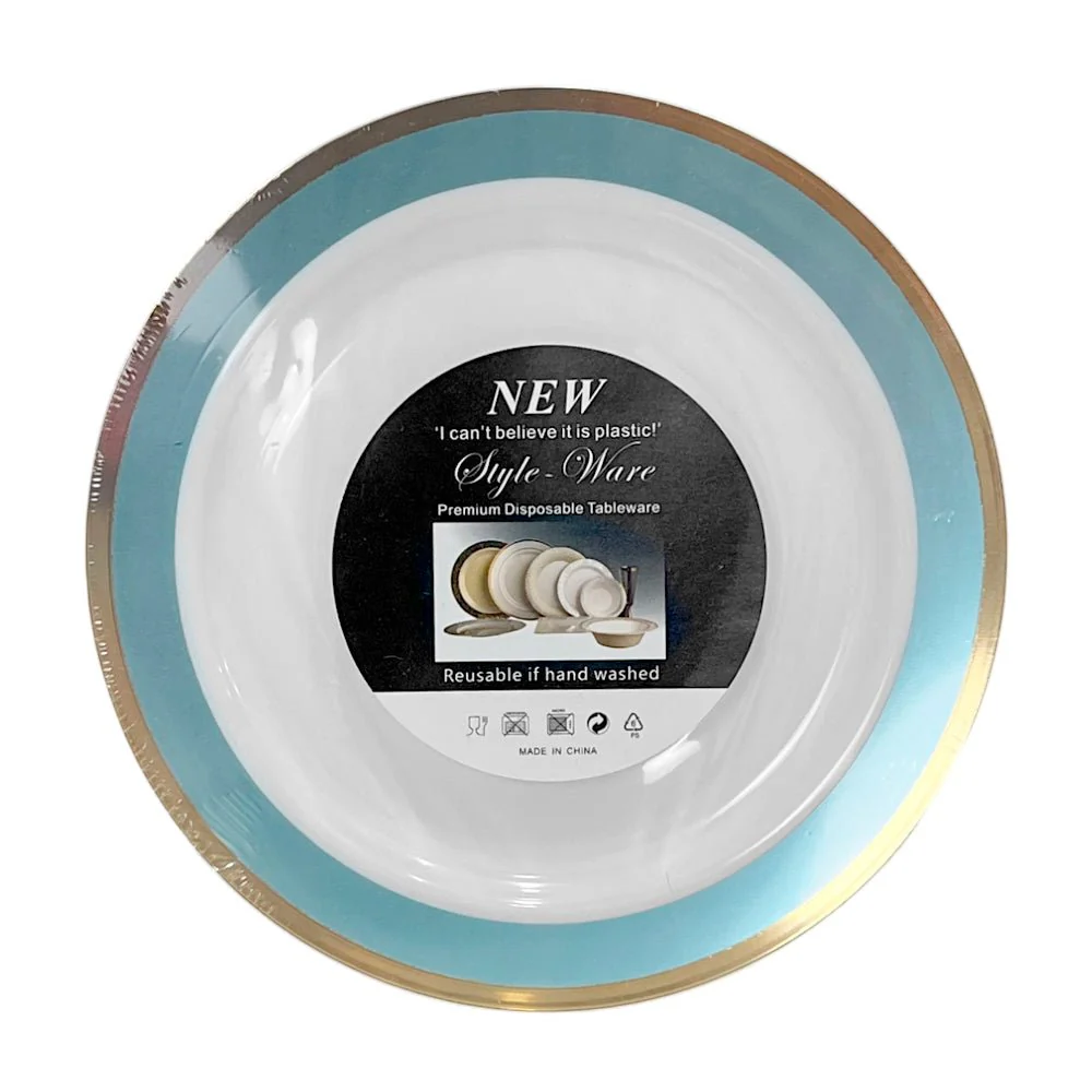 Platos Plástico de 7" Home Elegance / 10 Piezas / Celeste - Image 3
