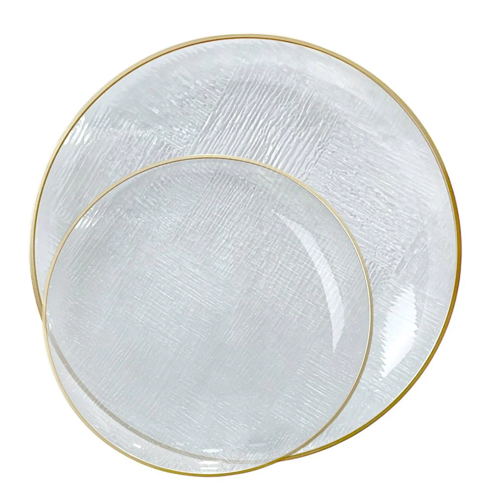 Platos Reutilizables Lillian / 32 Piezas / Clear
