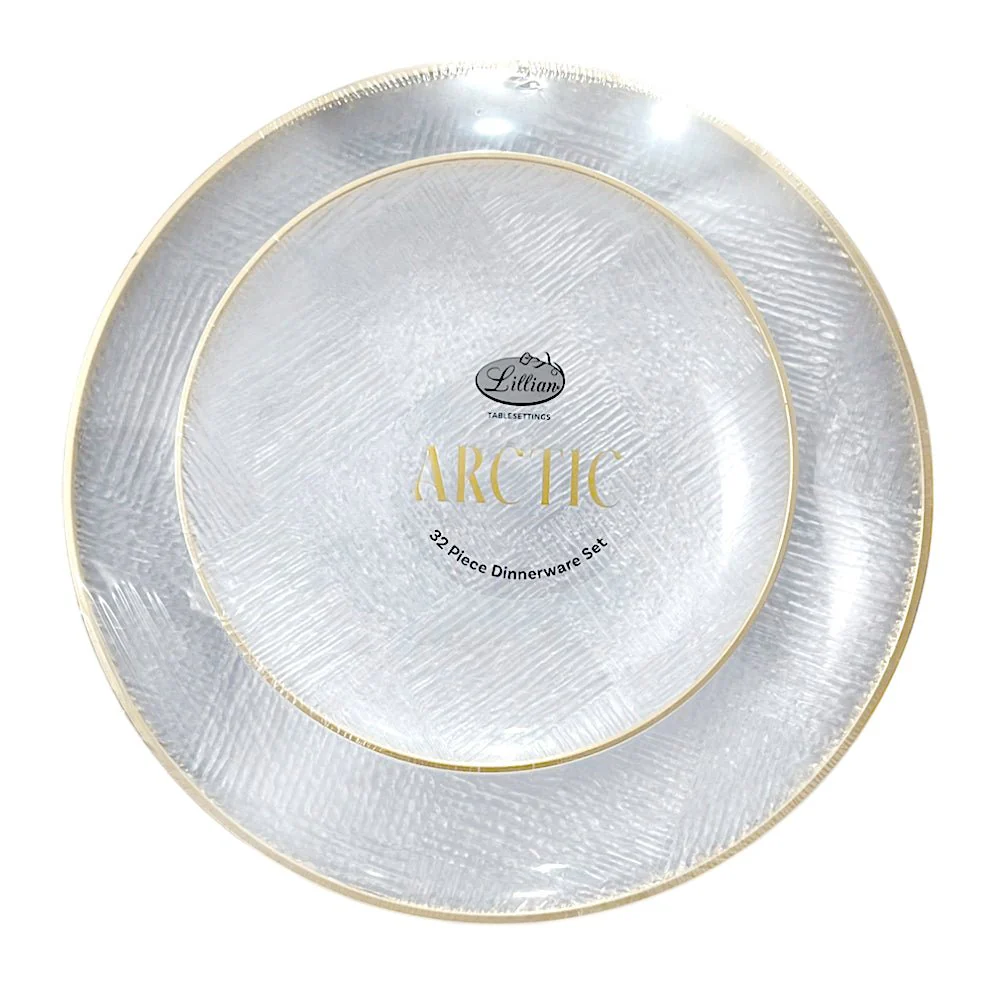 Platos Reutilizables Lillian / 32 Piezas / Clear - Image 3