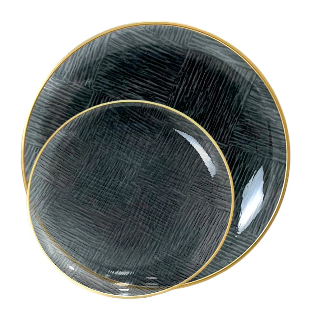 Platos Reutilizables Lillian / 32 Piezas / Negro - Image 5