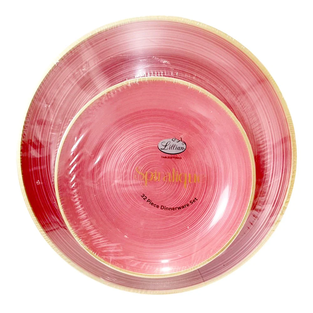 Platos Reutilizables Lillian / 32 Piezas / Rose-Gold - Image 3