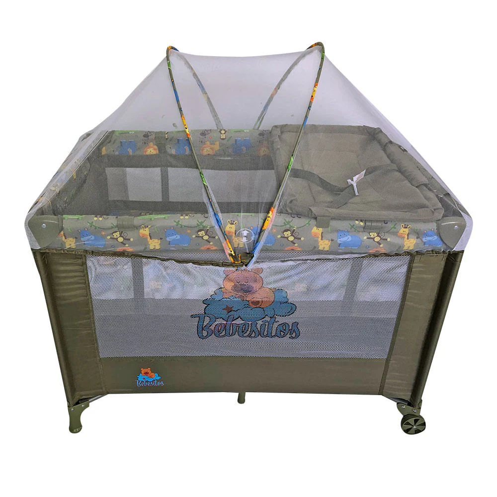 Play Bebesitos Con Mosquitero Ovalado Para Bebé Niño Verde