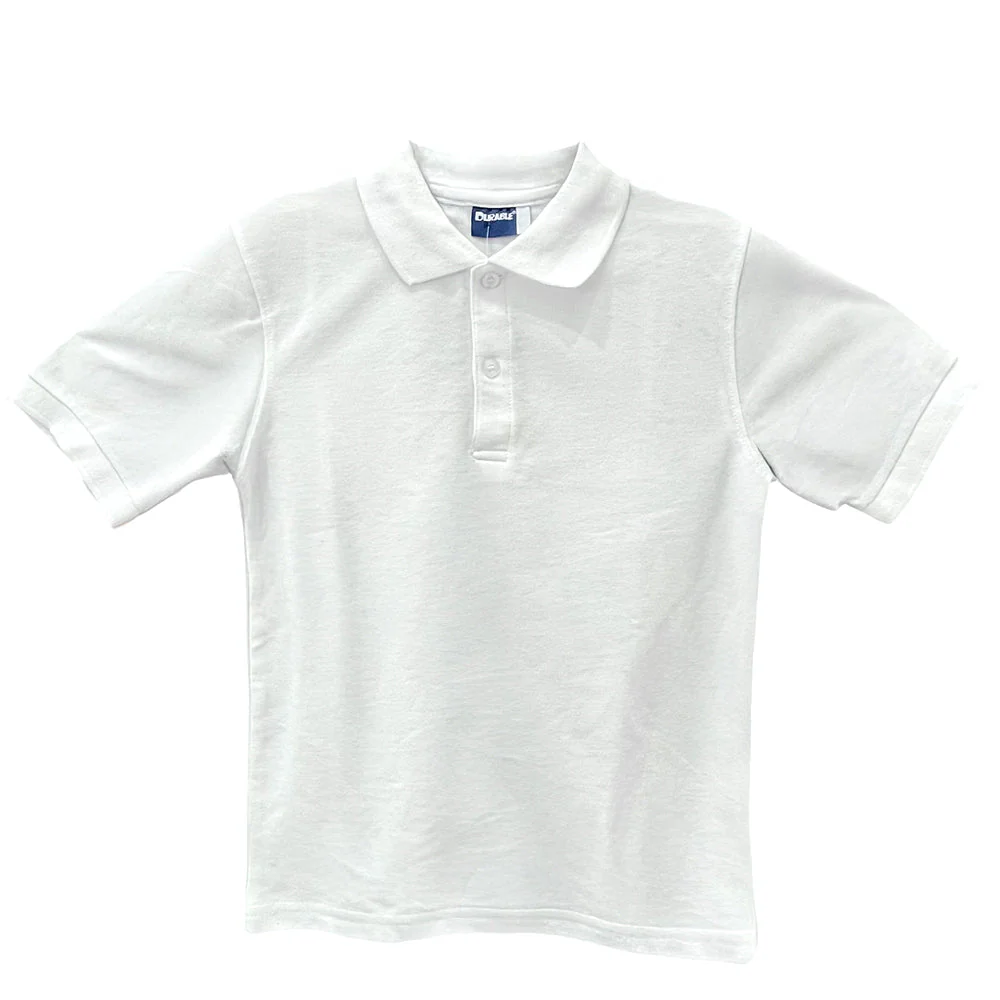 Polo Escolar Durable - Blanco / T-20 - Image 2