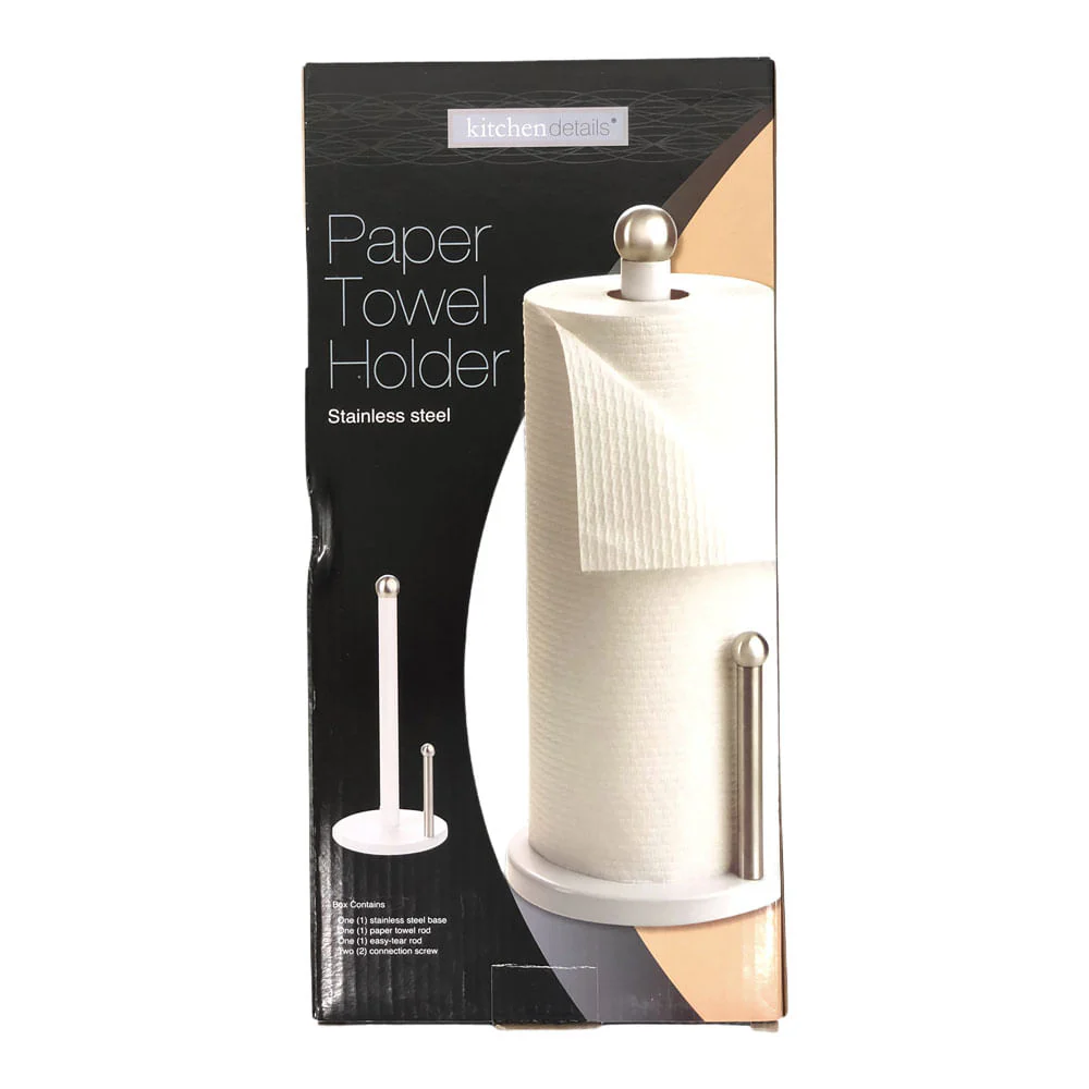 Porta Papel Toalla Kennedy Home de Acero Inoxidable