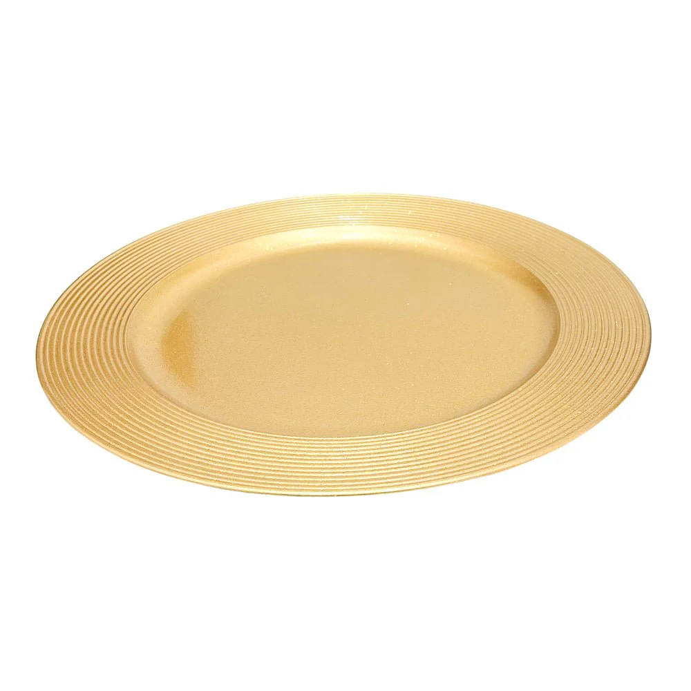 Porta Plato Navideño Decorativo / Gold 33 cm / Miro Christmas - Image 2
