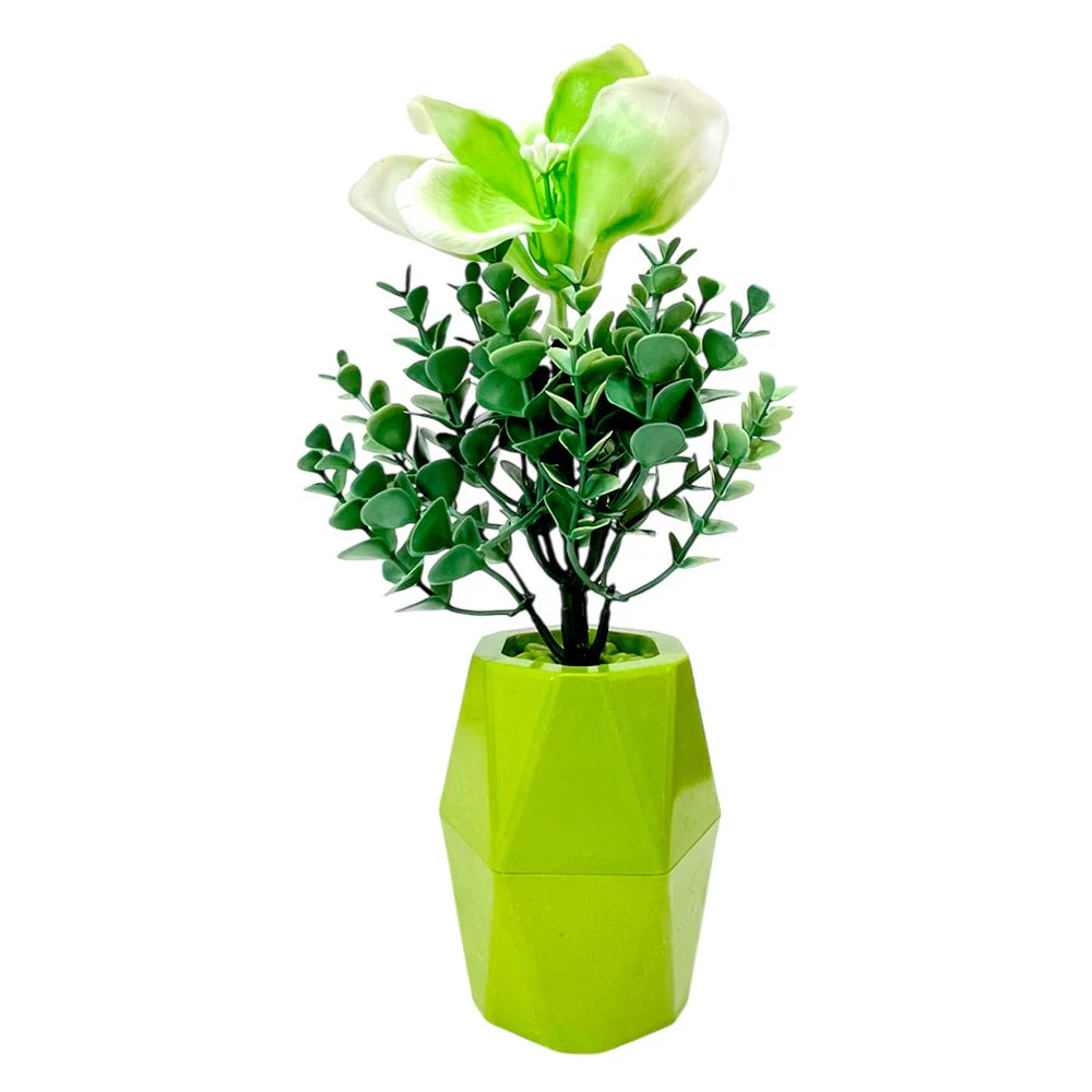 Pote Decorativo Con Flor Gelincik Dekor / Plástico / 5" / Surtido - Image 2