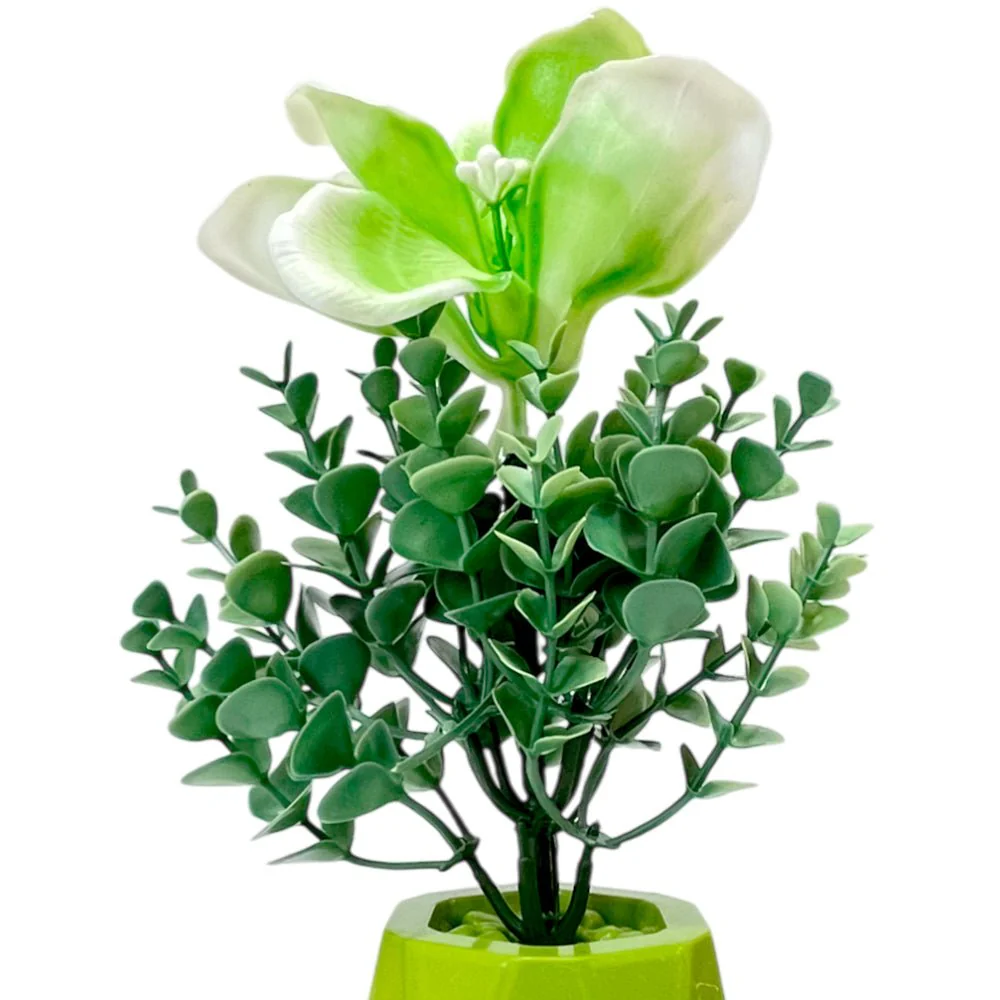 Pote Decorativo Con Flor Gelincik Dekor / Plástico / 5" / Surtido - Image 3