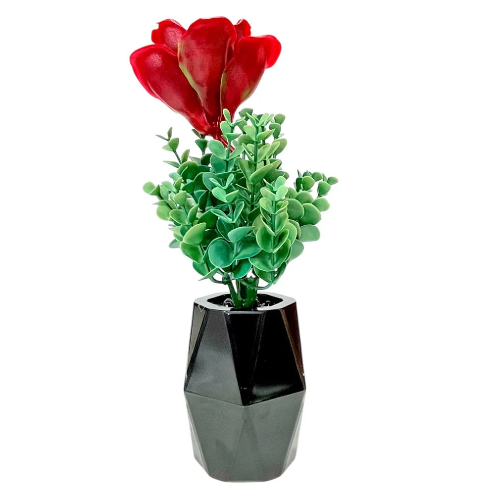 Pote Decorativo Con Flor Gelincik Dekor / Plástico / 5" / Surtido - Image 5