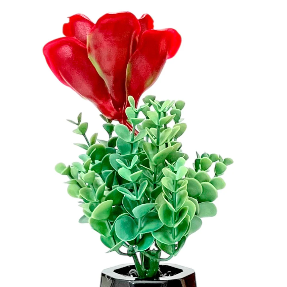 Pote Decorativo Con Flor Gelincik Dekor / Plástico / 5" / Surtido - Image 6