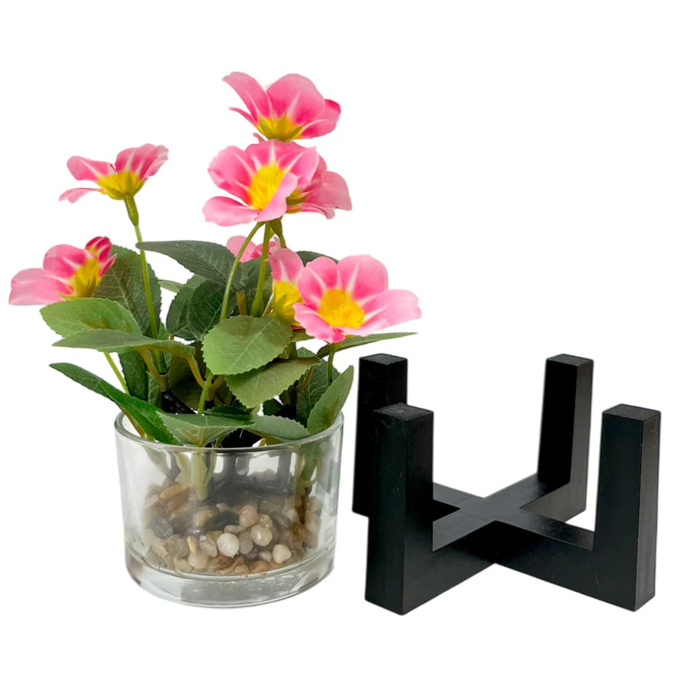 Pote Decorativo de Vidrio Home Elegance 2"x3" / Con Plantita / Surtido - Image 3