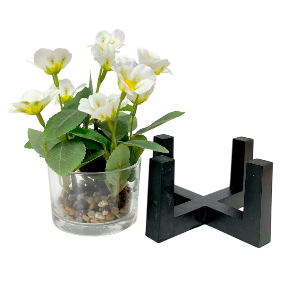 Pote Decorativo de Vidrio Home Elegance 2"x3" / Con Plantita / Surtido - Image 5