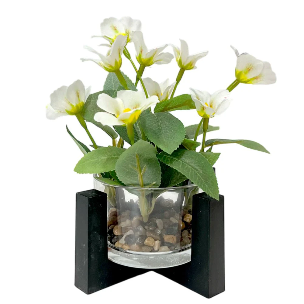 Pote Decorativo de Vidrio Home Elegance 2"x3" / Con Plantita / Surtido - Image 6