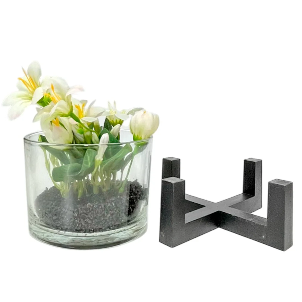 Pote Decorativo de Vidrio Home Elegance 3"x4" / Con Plantita / Surtido - Image 6