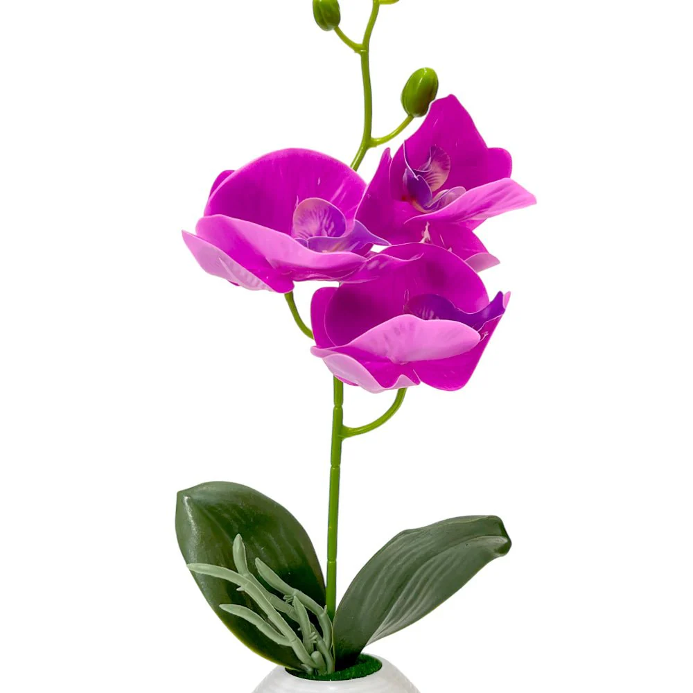 Pote Decorativo Plástico Con Orquideas Home Elegance 2" / Surtidos - Image 6