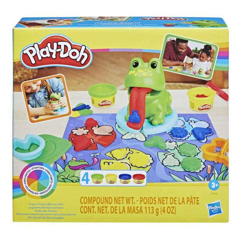 Primeras Creaciones de Rana Play-Doh Con Colores