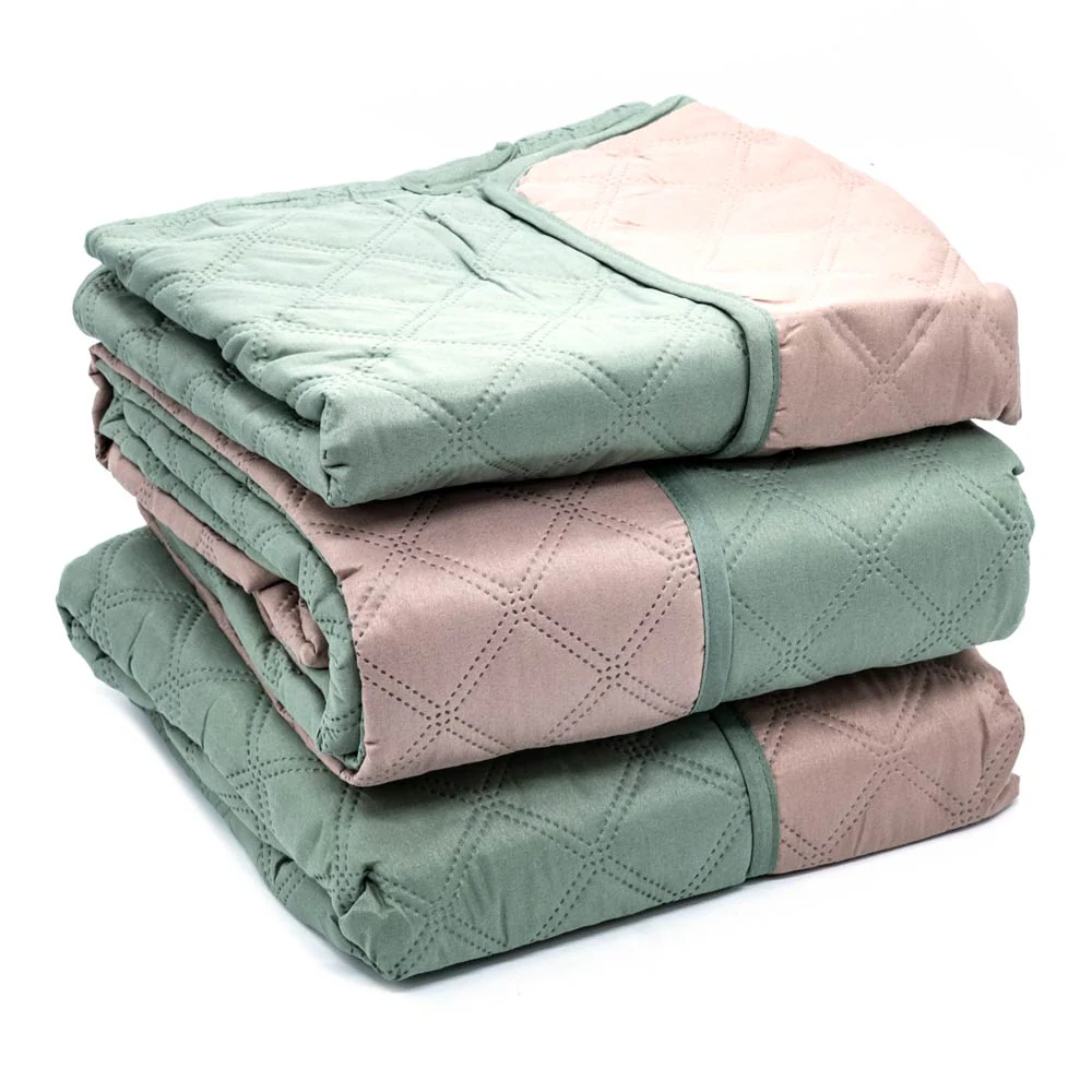Protector de Sofá Home Elegance Eden Reversible 3 Piezas - Verde oliva oscuro