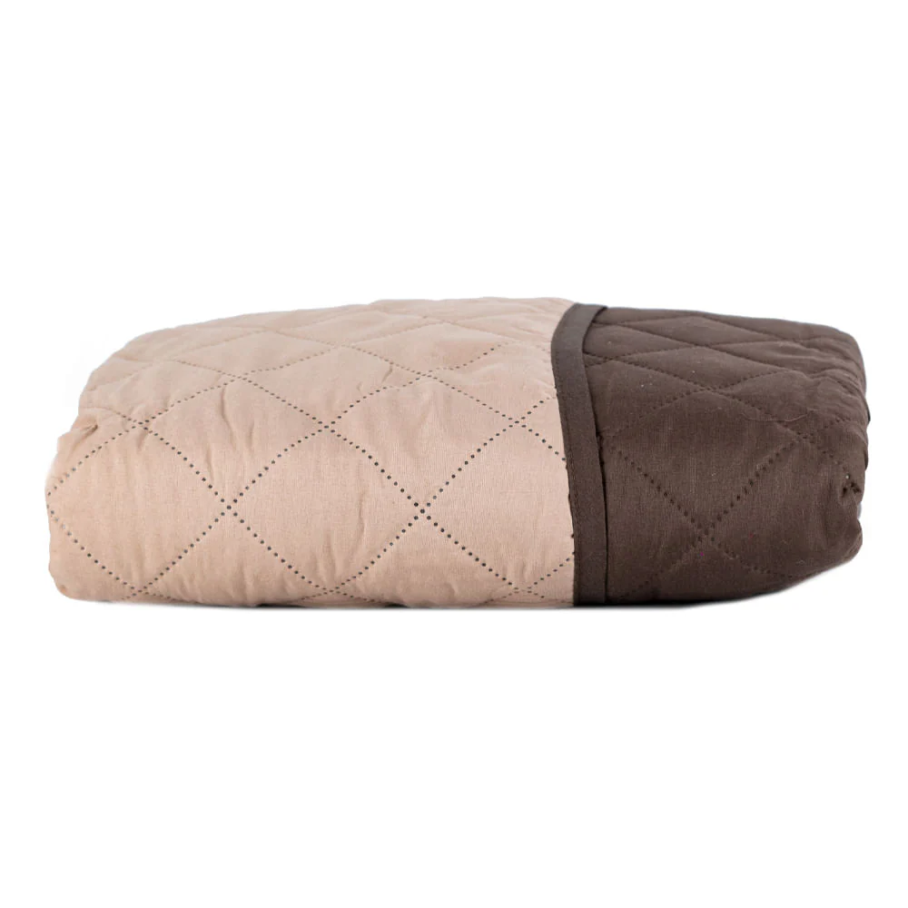 Protector de Sofá Kashi Home Reversible 2 Puestos - Chocolate